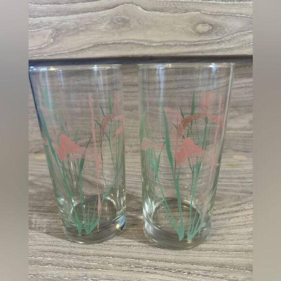 Vintage barware Iris Glasses - Picture 1 of 4